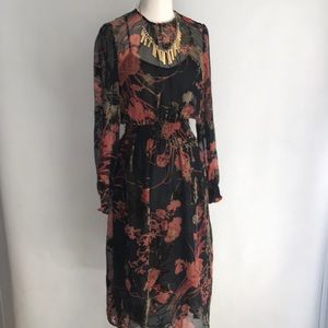 ZARA Midi Fall Dress MWT